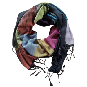 Saori cotton scarf