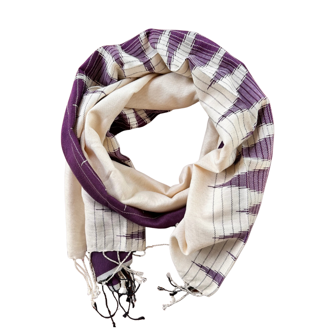 white & purple